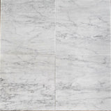 Bianco Carrara White Marble Tile 12x12 Honed