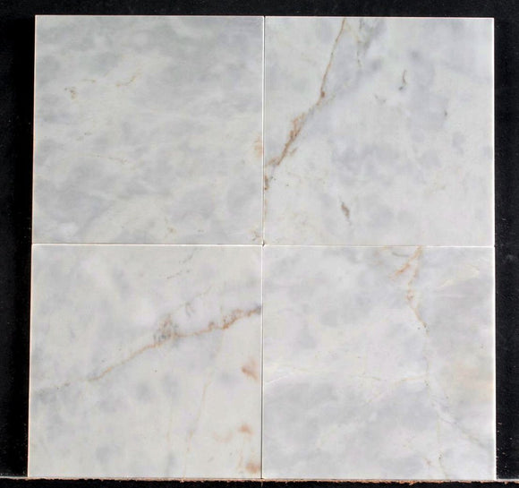 Calacutta 12x12 Polished White Marble Tile
