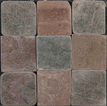 Copper Slate Tile 4x4 Tumbled