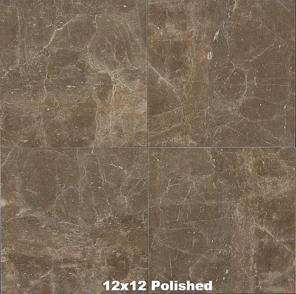 Desert Cappucino Limestone Tile 12x12 Polished