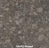 Fossil Brown Marble Tile 12x12 Honed