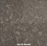 Fossil Brown Marble Tile 18x18 Honed