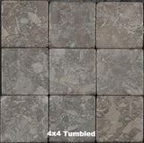 Fossil Brown Marble Tile 4x4 Tumbled