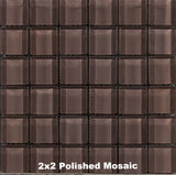 Garnet Glass Tile 2x2 Polished Mosaic