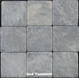 Grigio Light Venato Marble Tile 4x4 Tumbled