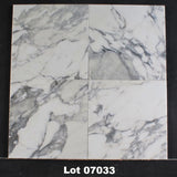 Manhattan White Polished 18x18 White Marble Tile