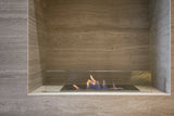 Neolith Strata Argentum Fireplace
