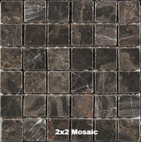 Oriental Classic Tumbled Marble Tile 2x2 Mosaic