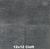 Ostrich Grey Slate Tile 12x12 cleft