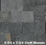 Ostrich Grey Slate Tile cleft brick mosaic