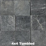 Ostrich Grey Slate Tile 4x4 tumbled