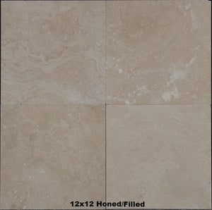 Parthenon Cream Travertine Tile 12x12 Honed/Filled