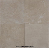 Parthenon Cream Travertine Tile 12x12 Honed/Filled