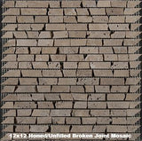 Parthenon Noche Travertine Tile 12x12 Honed/Unfilled Broken Joint Mosaic