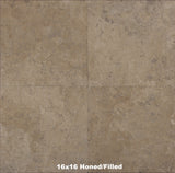 Parthenon Noche Travertine Tile 16x16 Honed/Filled