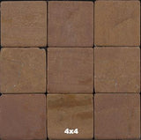 Rosso Tumbled Marble Tile 4x4