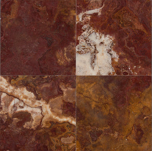 Royal Red Select Onyx Tile | 12x12 Polished