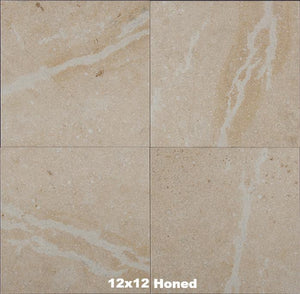 Seashell Limestone Tile 12x12 Honed