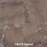 Sienna Brown Marble Tile 12x12 Honed