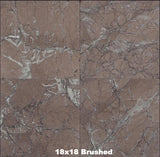 Sienna Brown Marble Tile 18x18 Brushed