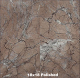 Sienna Brown Marble Tile 18x18 Polished