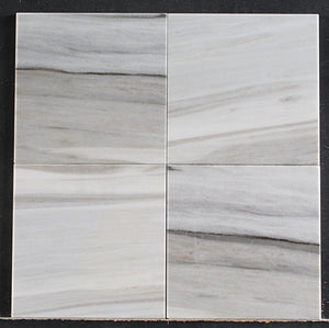 Skyline White Marble Tile 12x12 Polished