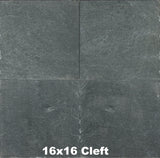 Strata Green Slate Tile 16x16 cleft